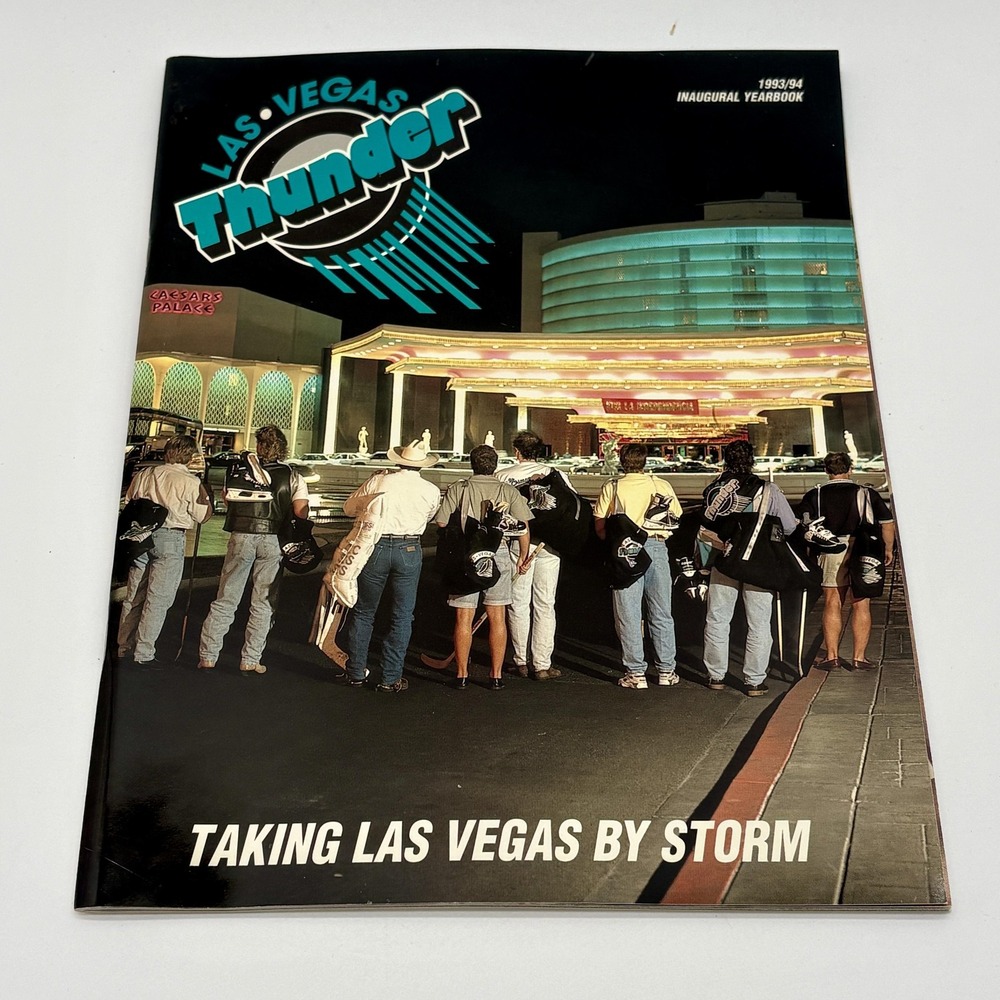 Vintage Las Vegas Thunder Hockey Team Inaugural Yearbook 1993 94 IHL 90s